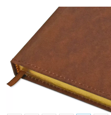 FIS A4 Golden Diary 2024 (English) Brown - FSDI44EG24BR