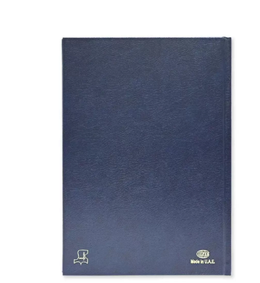 FIS Bonded Leather Diary 2024 (Arabic/English) Blue, A4 - FSDI40AEBW24BL