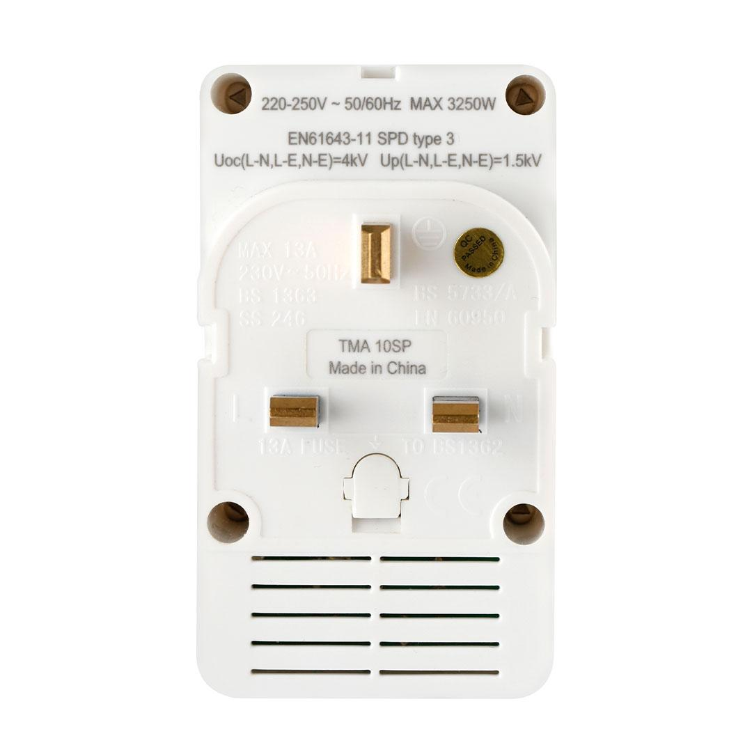 Multi-Plug Fitted 13A Fuse 3 Pin Flat Plug 3 Individual Switch on Top 3 Way 3 Pin UK Socket
