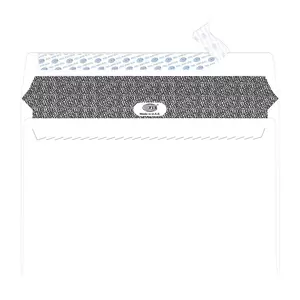 FIS White Envelope Peel & Seal, Right Window, Security Cut, Inner Print, Pack of 50 Pcs. C5 (162 X 229 mm), 100 GSM - FSWE1026PSRB50