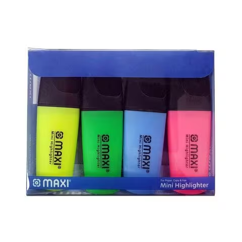 Maxi Mini Highlighter Multicolour 4