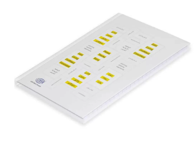 5-Piece FIS Hard Cover Notebook Single Line A5, 100-Sheets - FSNBA51907