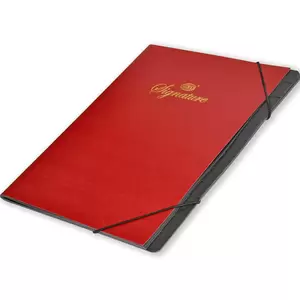 FIS Signature Book 12-Divisions Soft Cover, 240x312 mm, Red - FSCLSC12RE