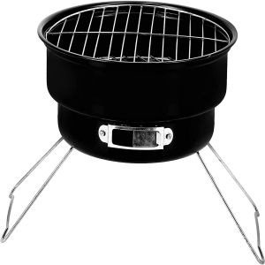 Skip to the beginning of the images gallery Royalford Round Barbeque Stands With Grill - Iron - Black