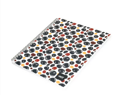 LIGHT Pack of 10 Spiral Soft Cover Notebook, Single Line , 10X8 Inches (25.4 X 20.32 cm) 100 Sheets - LINB1081703S