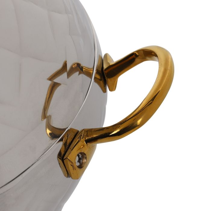 Royalford 3L SS Mughal Dome Hot Pot - Insulated Serving Pot With Lid | Comfortable Handle | Ideal Catering, Storage Saver For Everyday Use | Keeps Food Warm Or Cold (Silver)