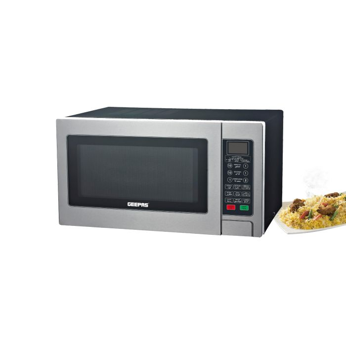 Digital Microwave Oven, One Touch Cooking, GMO1885 | 6 Power Levels Digital Control | Child Safety Lock | Multiple Cooking Menus | Ideal For Grilling, Roasting, Heating & More