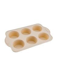 Royalford Premium Non Stick Muffin Tray - Aluminium - Beige - RF9801
