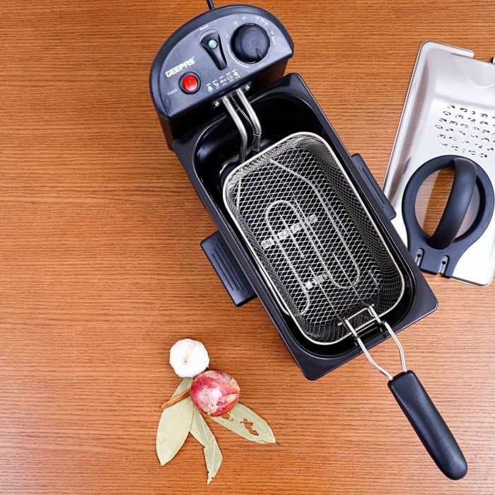 Deep Fat Fryer 3L | Food Grade Stainless Steel Body | Easy Clean Enamel Inner Pot | Temperature Control With Auto Shut-Off Safety | With Viewing Window | 2000W - 2 Years Warranty