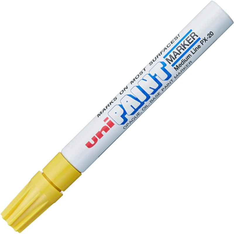 Uni Paint Marker Oil Based Permanent Marker 1 Pack (PX-20) Yellow