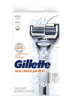 Skinguard, Men's Razor, Handle and 2 Blade Refills