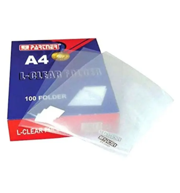 Partner A4 Size Folders Se Clear Pack Of 100