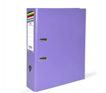 FIS 50 Pieces PP Lever Arch Box File Purple - FSBF8PVIO