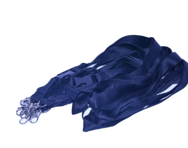 10-Piece FIS Lanyard Black with Metal Hook & Plastic Buckle, 2X90cm - FSNAPBK/10