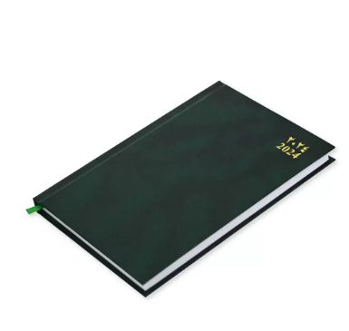 FIS Diary 2024 Arabic/English (Friday & Saturday Combined) A5, Green - FSDI91AE24GR