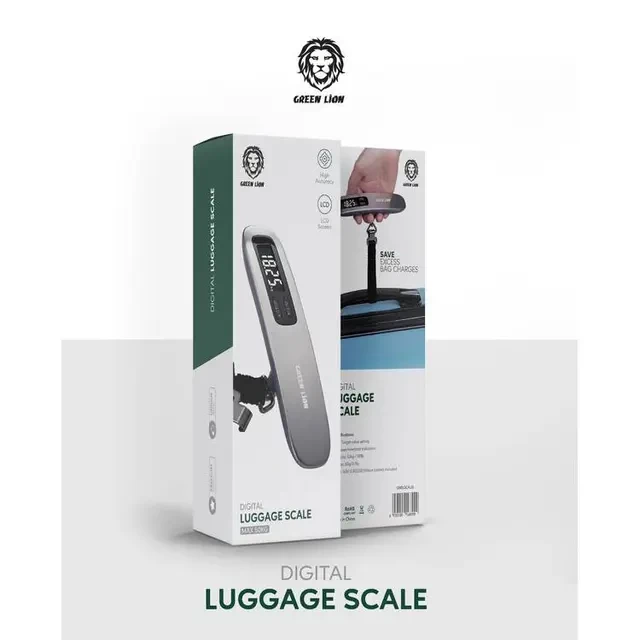 Green Lion Digital Luggage Scale 50KG Max - Silver