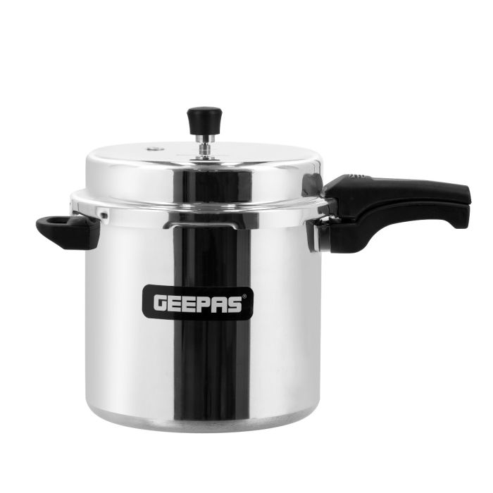 Geepas GPC329 12L Pressure Cooker - Evenly Heating Induction Base Heavy-Duty Aluminium Pressure Cooker With Lid With Durable Handles