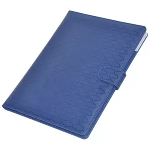 FIS Executive Folder with Writing Pad Italian PU 24x32cm, Blue - FSGT2432PUBLD1