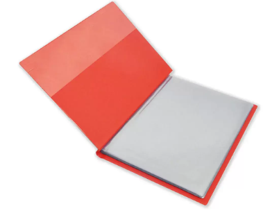 FIS Display Book 36-Pockets A4, Red - FSDA36A4RE