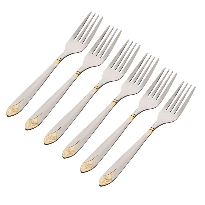 Royal Cutlery Set, 24 Pcs, Stainless Steel Spoon, RF10314 | Cutlery Set For 6 People | Spoon, Knife And Fork Sets | Ideal For Home/ Party/ Restaurant | Mirror Polished, Dishwasher Safe