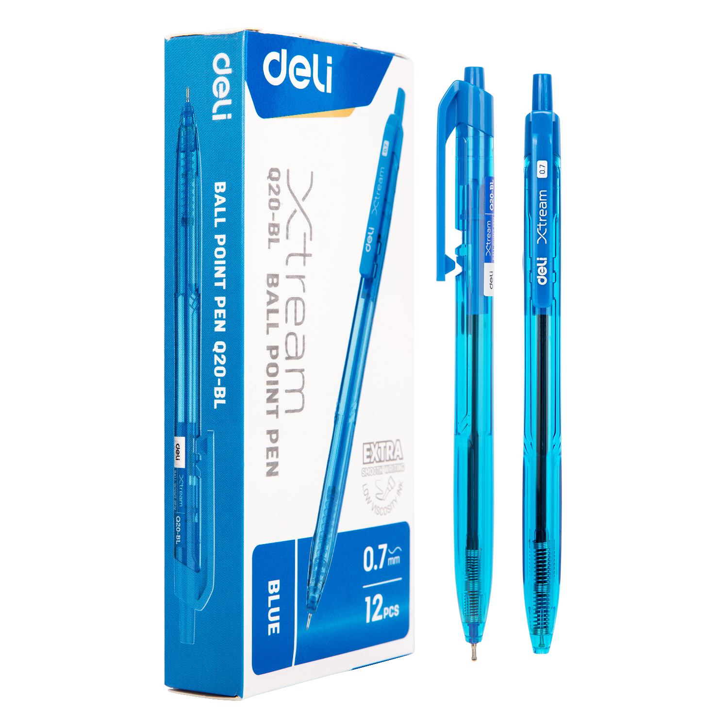 Deli-EQ20-BL Ball Point Pen