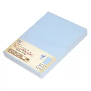 FIS Pack of 50 Executive Envelopes, 100 GSM, Peel & Seal, Size C5(229 X 162mm), Color Blue