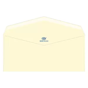 FIS Laid Paper Envelopes Glued, Pack of 25 Pcs. Camelle Off White Color, 4 x 9 inch Size, 100 GSM - FSEE1028GOWB25