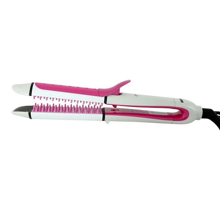 Geepas Hair Curler With Ceramic Plate - On/OFF Temperature Control With LED, Quick Heating, Professional Hair Curling Iron | Hair Curling Iron Of ABS Plastic | 2 Years Warranty