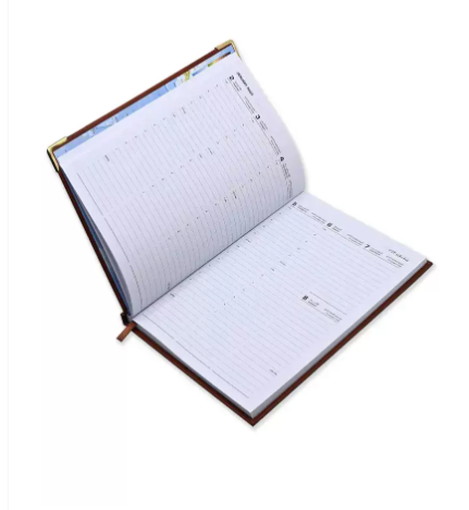 FIS A5 Diary 2023 (Arabic/English) (1-Week at a glance) Brown - FSDI78AE23BR