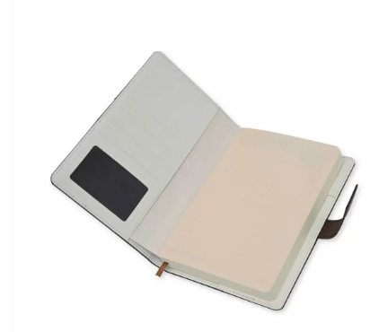 Fis 2024 A5 Diary English Vinyl Hard Sewn Cover Chocolate -FSDI80E24CH