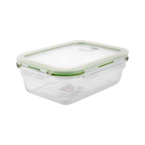 Royalford 600Ml 2Pcs Glass Meal Prep Container - Glass - Clear