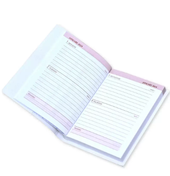 Fis 2024 Pocket Diary English With Pvc Soft Cover White -FSDI09E24WH