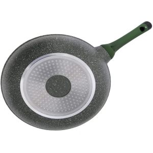 Prestige 32cm Wok pan w/lid Granite Non Stick - Aluminium - Green