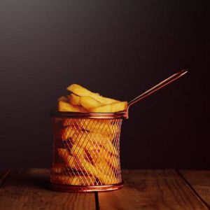 Royalford Iron Fried Basket - Iron - Red - RF10307