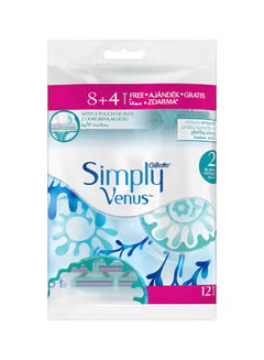 Gillette Simply Venus 2 Disposable Blades 8+4