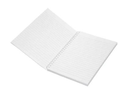 LIGHT Pack of 10 Spiral Soft Cover Notebook, Single Line , 10X8 Inches (25.4 X 20.32 cm) 100 Sheets - LINB1081806S