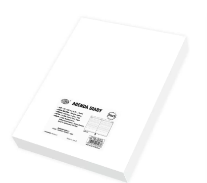 FIS Agenda Diary 2023 (English) Bonded Leather, 1-Side Padded, Black - FSDI75EB23BK