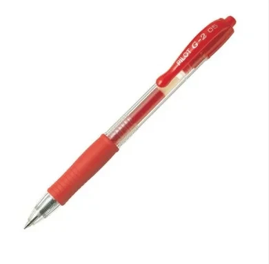 Pilot Retractable Gel Pen, BL-G2-7-B, 0.7MM, Red Pack of 12