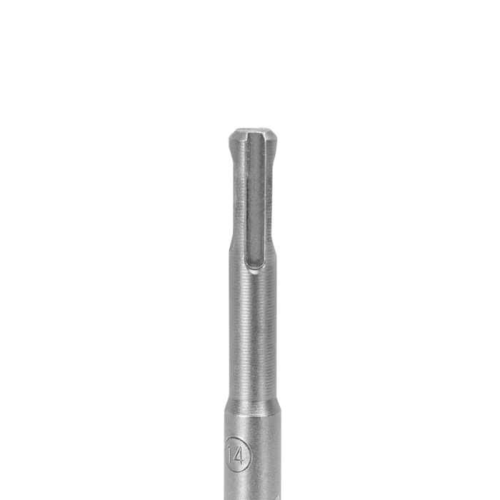 Geepas Chisel Bit Round 14mm - 160mm Long, Perfect For Compacting, Grooving, Cutting & More | 100mm Long Working | Compatible For Drill, Rotary Hammers, And Impact Hammer | Ideal For Plumbers, DIYers,