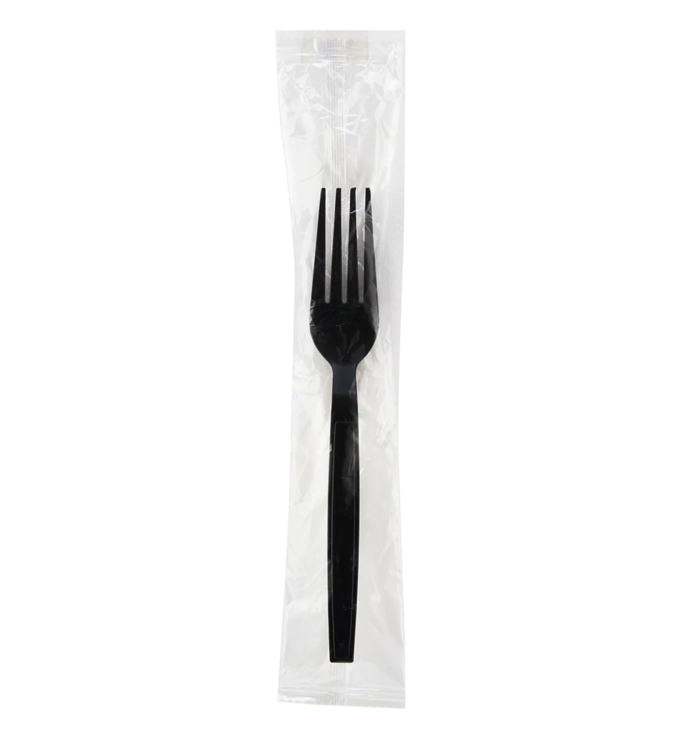 Heavy Duty Fork Black Plastic Individually Wrap 500 Pieces