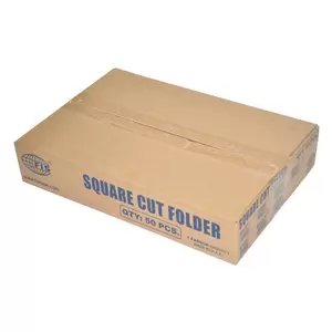 FIS Square Cut Folders Without Fastener Green Color, Pack of 50 Pcs, 320 gsm, A4 Size - FSFF9A4GR