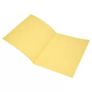 100-Piece FIS Square Cut Folders Without Fastener, Kendal Manila, Yellow Color, 225gsm A4 Size - FSFF9A4KYL