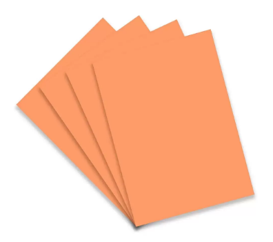 50-Piece FIS Bristol Board, 50x70cm,300GSM, Orange - FSBI3005070OR