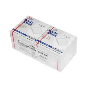 FIS Sticky Note Pad, 3X3 inches, Pack of 12, 5Mm Ruled Pastel White -FSPO3X3R5MPWH