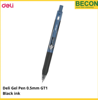 Deli Gel Pen 0.5mm GT1 Black ink
