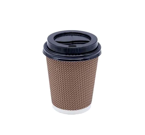 Ripple Cup Chocolate & Black 8 Oz - 500 Pieces