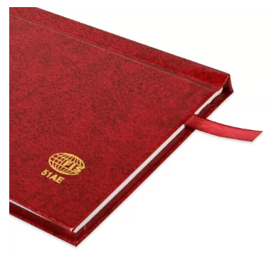 FIS 2024 Slim Arabic English Diary Vinyl Hard Cover Maroon -FSDI51AE24MR