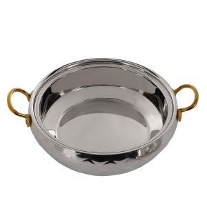 Royalford 1.5L Mughal Dome Hot Pot - Stainless Steel - Silver - 1.5 LITER