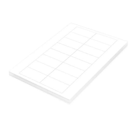 FIS Multipurpose Laser Labels, Colour White, Size 75X35MM, (16 Sticker x 100 Sheet) A4 Size, E.U. Origin Material - FSLA16-4-100