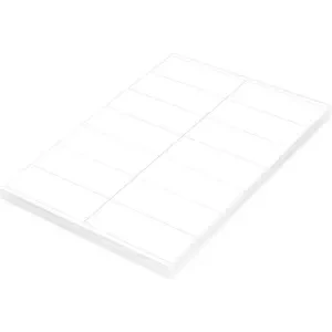 FIS Multipurpose Laser Labels, Colour White, Size 105X41mm (14 Stickers x 100 Sheet) A4 Size, E.U. Origin Material - FSLA14-5-100